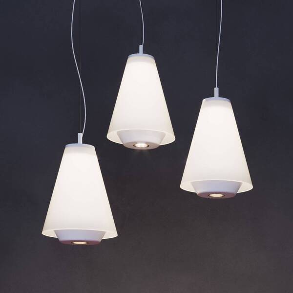  Prandina Prandina Shuttle Pendant Light White, Opal Glass 