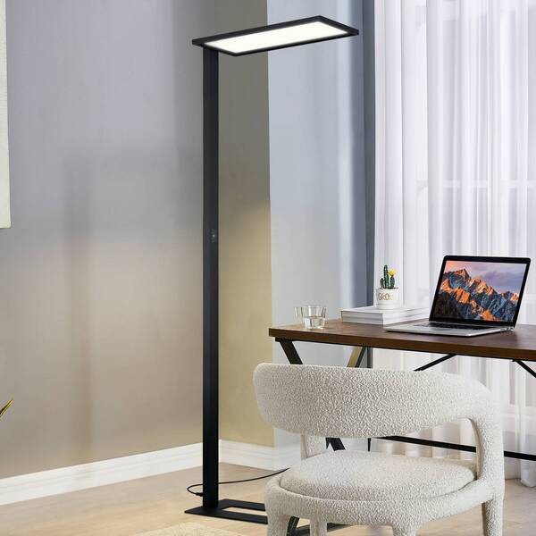  Prios Prios Led Office Floor Lamp Taronis, Black, 195 Cm, Dimmable 