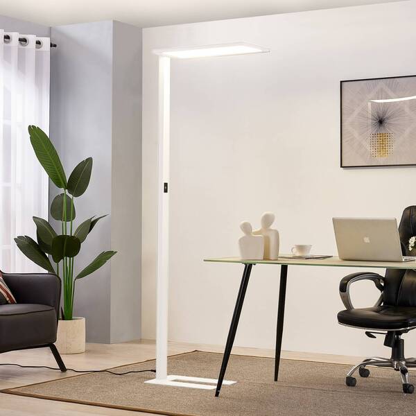  Prios Prios Led Office Floor Lamp Taronis, White, 195 Cm, Dimmable 