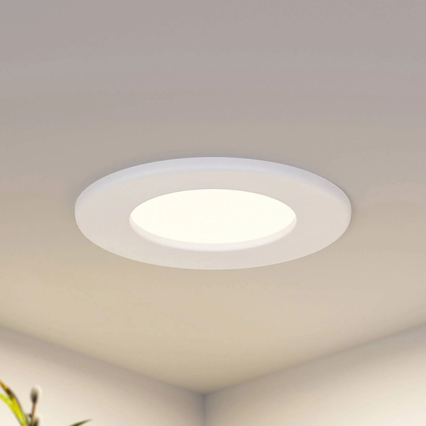  Prios Prios Led Recessed Light Cadance, White, 12 Cm, Set Of 10, Cct 