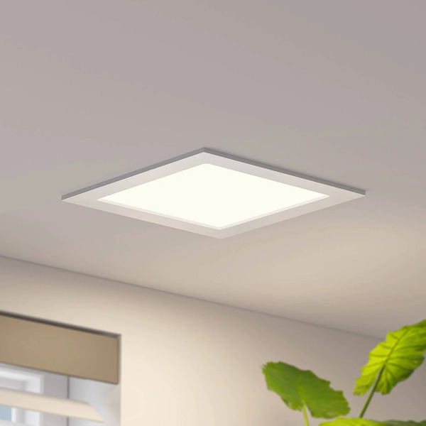  Prios Prios Led Recessed Light Helina, Silver, 22 Cm, 18 W, Dimmable 