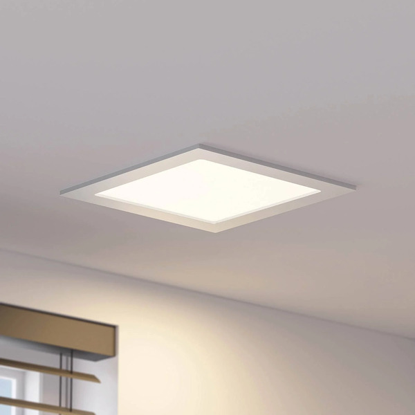  Prios Prios Led Recessed Light Helina, Silver, 22 Cm, 24 W, Dimmable 