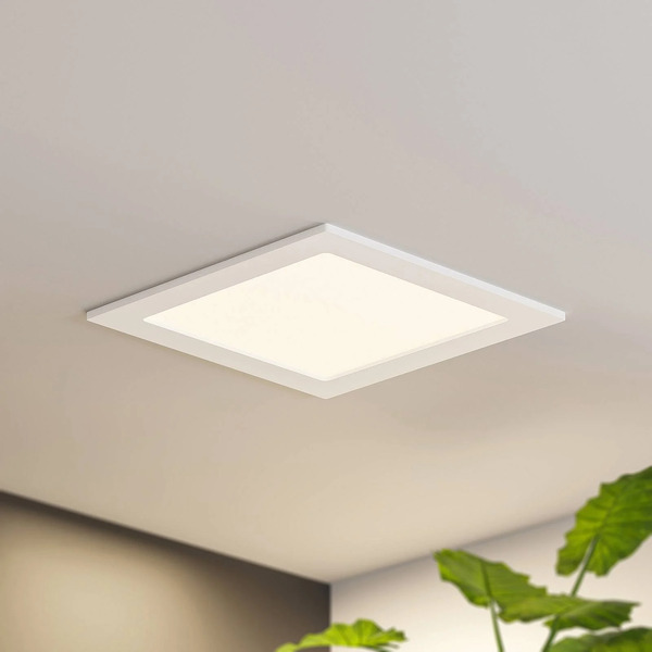  Prios Prios Led Recessed Light Helina, White, 22 Cm, 24 W, Dimmable 