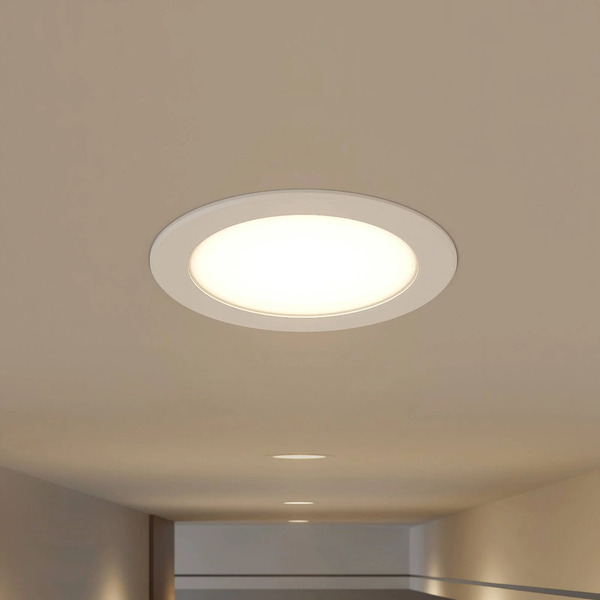  Prios Prios Led Recessed Spotlight Rida, White. ø 19 Cm, Cct, Ip44 