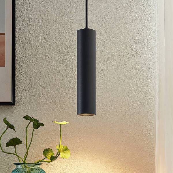  Prios Prios Neliyah Hanging Light, Round, Black, 1-bulb, Gu10 