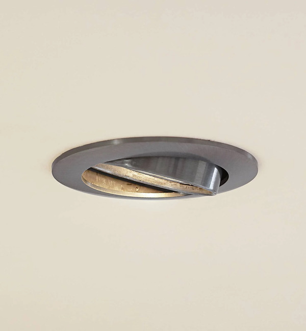  Prios Prios Recessed Ceiling Light Fibur, Brushed Silver, ø 8.2 Cm 