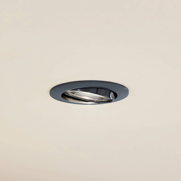  Prios Prios Recessed Ceiling Light Fibur, Dark Grey, Aluminium, ø 8.2 Cm 