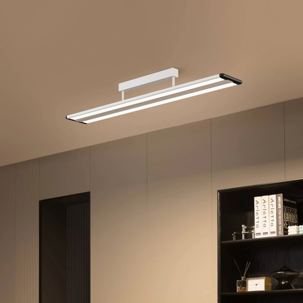  Prios Prios Yuela Led Ceiling Lamp, Dali, 120 Cm, Silver 