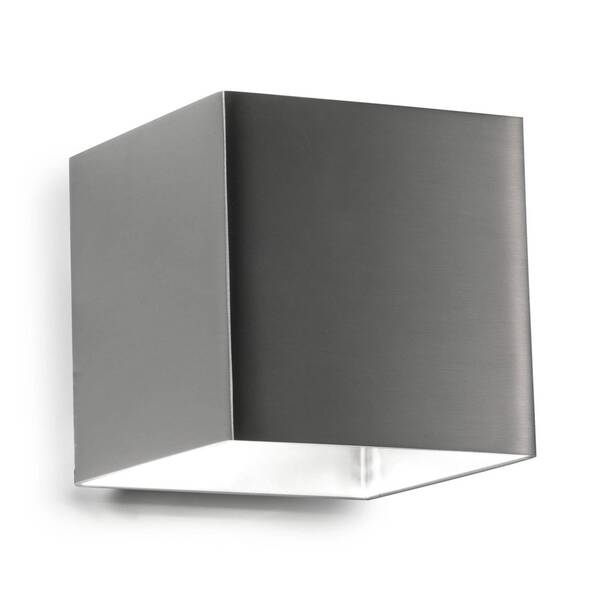  Pujol Iluminación Pujol Iluminación Square Led Wall Light Basic, Nickel 