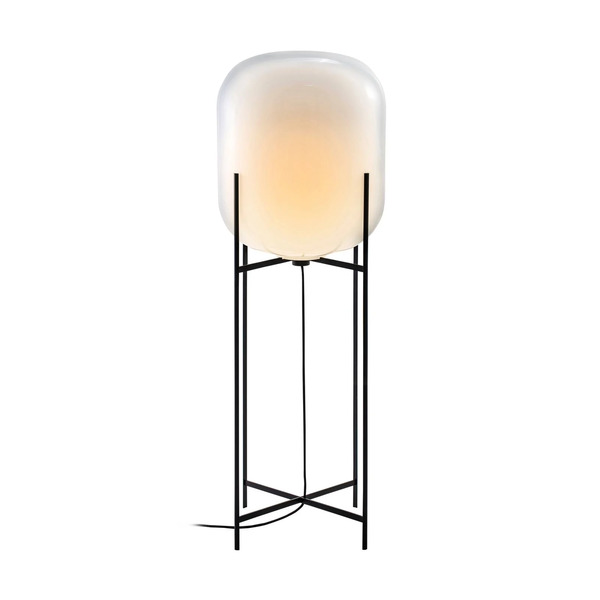  Pulpo Pulpo Floor Lamp Oda Big, White/black, Height 140 Cm 