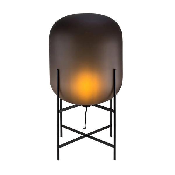  Pulpo Pulpo Floor Lamp Oda Medium, Smoke Grey Etched/black, 85cm 