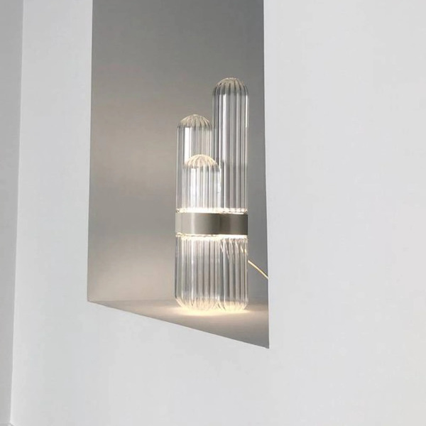  Pulpo Pulpo Led Table Lamp Cactus Small, Clear/brass-coloured 