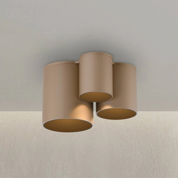  Pure Pure Led Bathroom Ceiling Lamp Point, Bronze-coloured, 18 Cm, 3-bulb. 