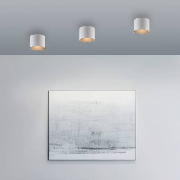  Pure Pure Led Bathroom Ceiling Lamp Point, White, ø 18 Cm, Metal, Ip44 