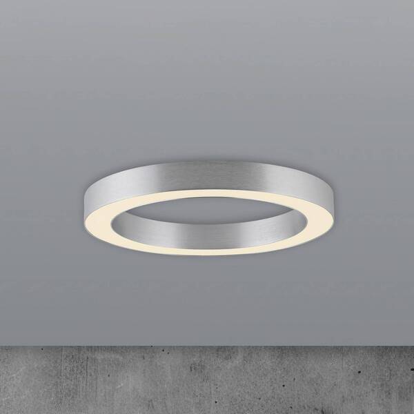  Pure Pure Led Ceiling Lamp Lines, ø 35 Cm, Silver-coloured, Cct 