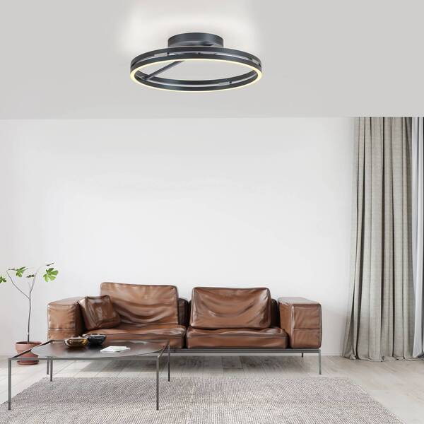  Pure Pure Led Ceiling Light Loop, Grey, Metal, ø 60 Cm, Cct 
