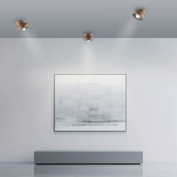  Pure Pure Led Downlight Move, ø 12 Cm, Bronze-coloured, Metal/glass 