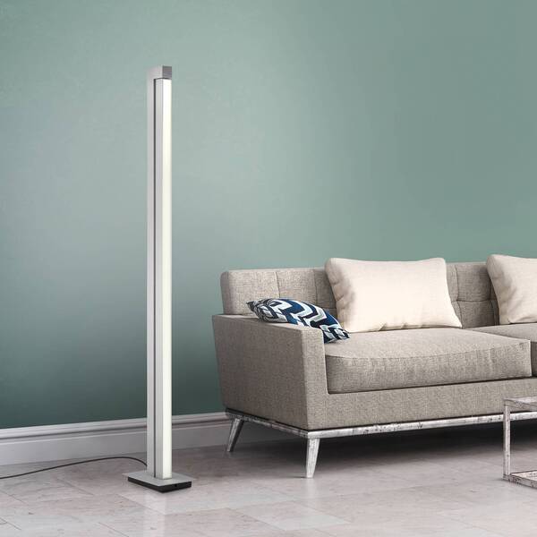  Pure Led Floor Lamp Pure Lines, Silver, Remote Control, 140 Cm 