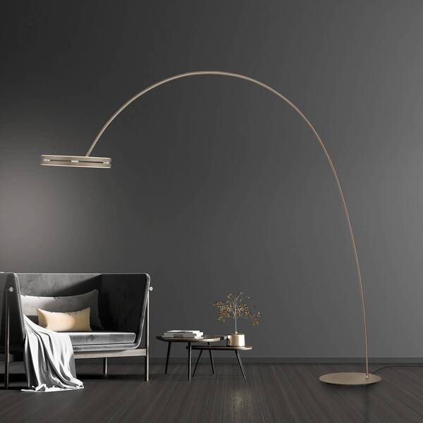  Pure Pure Led Floor Lamp Loop-bow, Bronze-coloured, Projection 290 Cm 