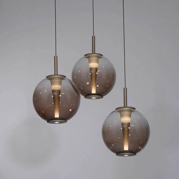  Pure Pure Led Hanging Light E-infinity, Bronze/amber, ø 50 Cm, Cct 