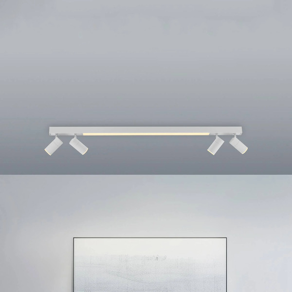  Pure Pure Lines Led Ceiling Lamp, 120 Cm, White, Cct, Remote Control 