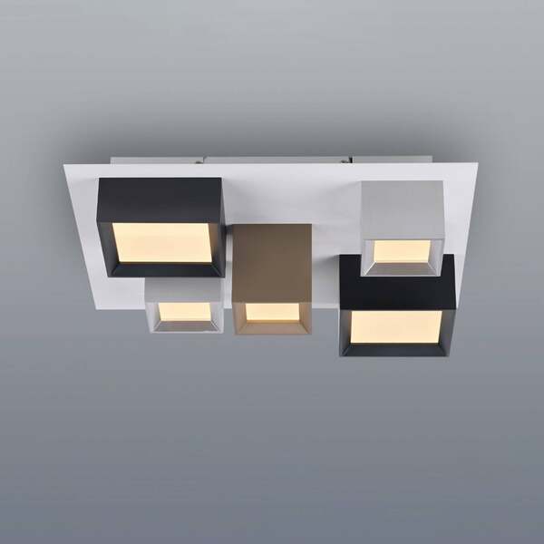  Pure Pure Manhattan Led Ceiling Lamp, Multicoloured, 5-bulb, Cct 