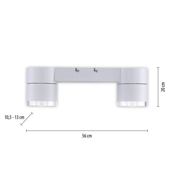  Pure Pure Nola Led Ceiling Light 2-bulb, White 