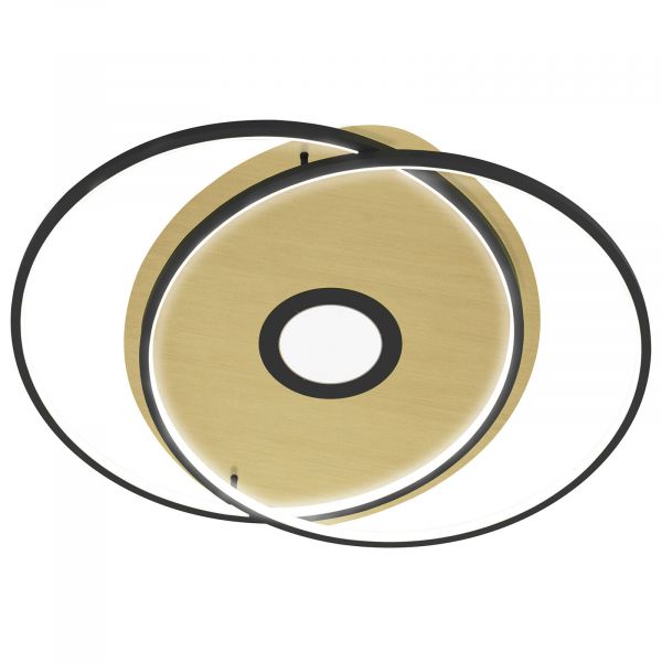 Q-smart-home Q-smart-home Paul Neuhaus Q-amira Led Ceiling Lamp Oval Black 