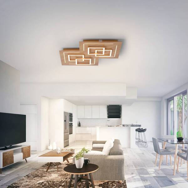  Q-smart-home Q-smart-home Paul Neuhaus Q-linea Ceiling Wood Decoration 60 cm 