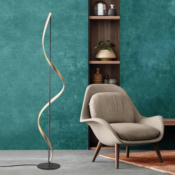  Q-smart-home Q-smart-home Paul Neuhaus Q-swing Floor Lamp Anthracite/brass 