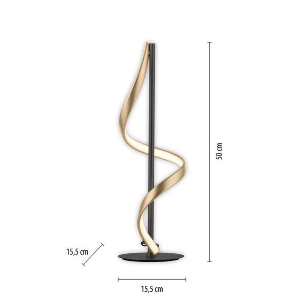  Q-smart-home Q-smart-home Paul Neuhaus Q-swing Table Lamp, Anthracite/brass 