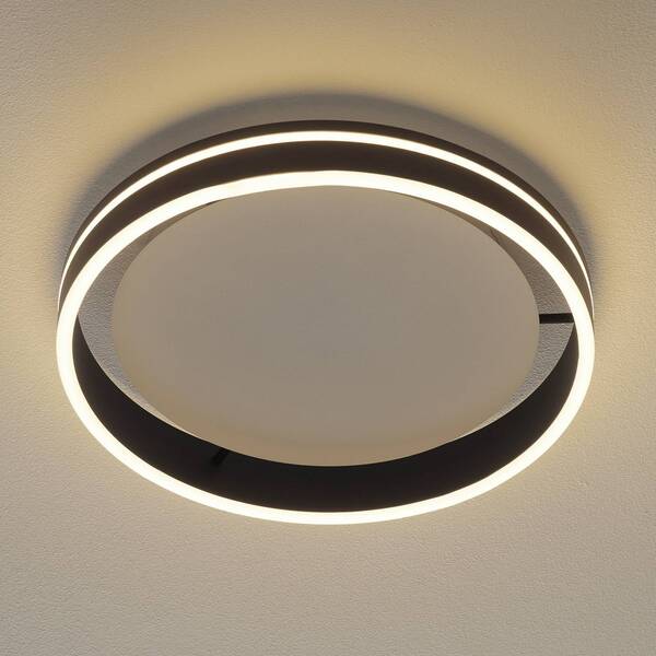  Q-smart-home Q-smart-home Paul Neuhaus Q-vito Led Ceiling Lamp 40cm Anthracite 