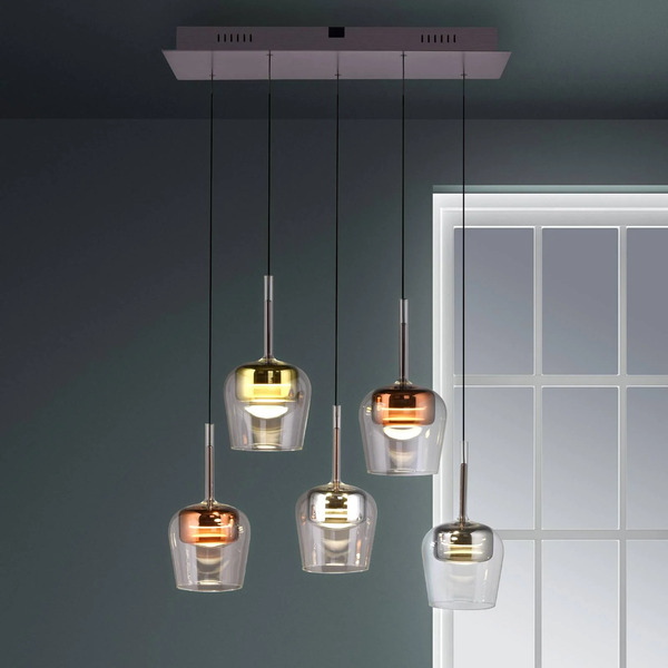  Q-smart-home Q-smart-home Paul Neuhaus Smart Led Hanging Light Q-kon Multicoloured 5-bulb 