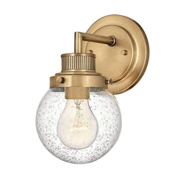  Quintiesse Quintiesse Poppy Bathroom Wall Light, One-bulb, Brass 