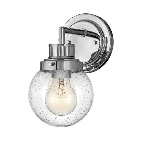  Quintiesse Quintiesse Poppy Bathroom Wall Light, One-bulb, Chrome 