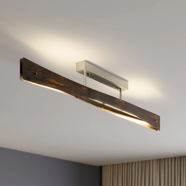  Quitani Quitani Led Ceiling Lamp Lian, Gold Oxidised 