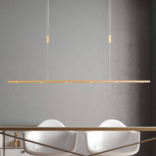  Quitani Quitani Led Hanging Light Tolu, Length 119 Cm, Brass 