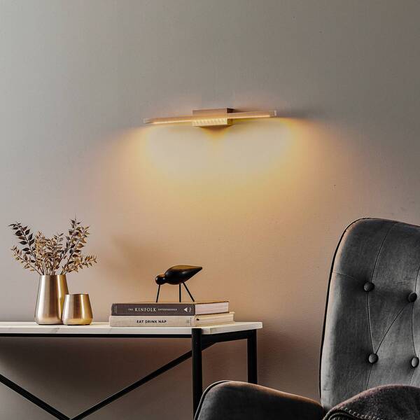  Quitani Quitani Led Wall Lamp Tolu, Nickel, 45cm 