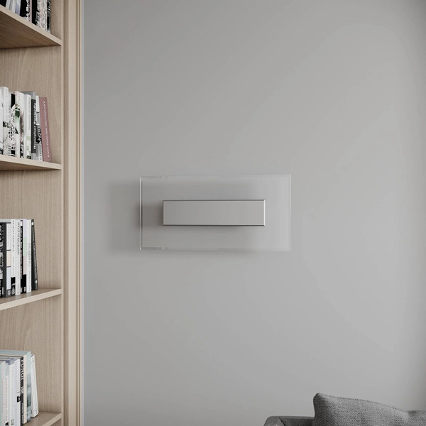  Quitani Quitani Led Wall Light Lole, Aluminium, 59 X 29 Cm, Glass 