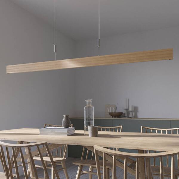  Quitani Quitani Lis Led Hanging Light, Light Oak, Length 158 Cm 
