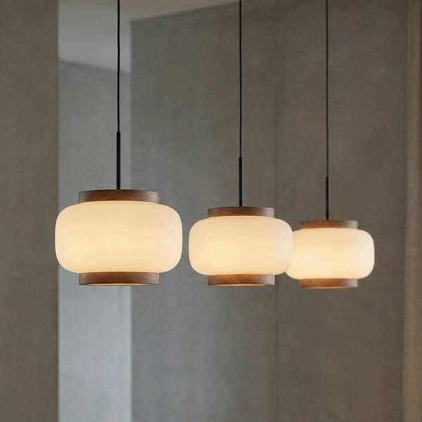  Quitani Quitani Shiro Led Hanging Light, 3-bulb, Height-adjustable, Glass 