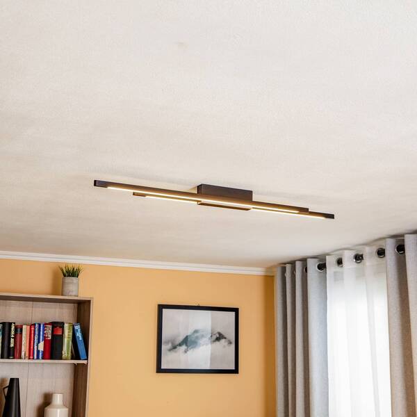  Quitani Quitani Talon Led Ceiling Lamp 2fl Black Anodised 