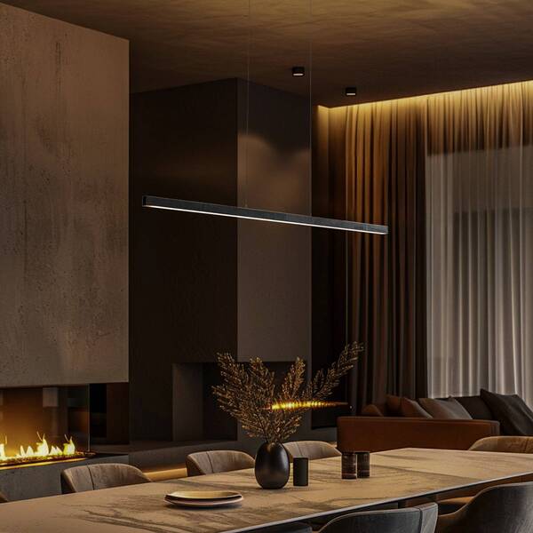  Quitani Quitani Zino Led Pendant Light Slate Grey 114 Cm 