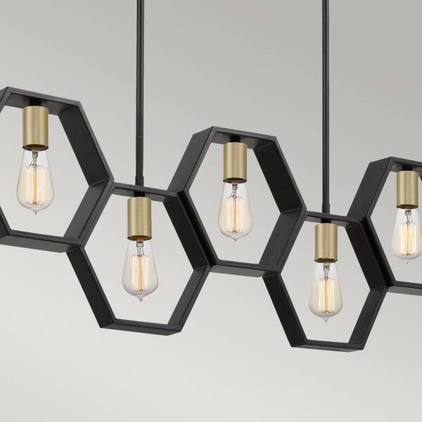  Quoizel Quoizel Bismarck Pendant Light, Linear, 5-bulb 