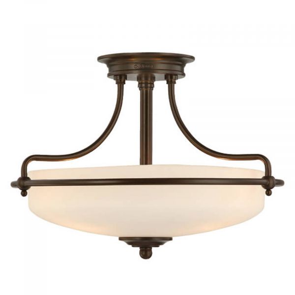  Quoizel Quoizel Griffin Ceiling Lamp, 43 Cm, Bronze 