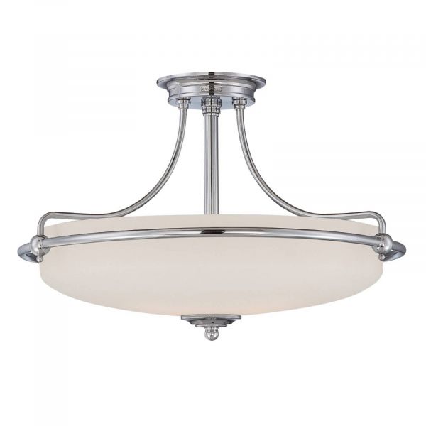  Quoizel Quoizel Griffin Semi-flush Ceiling Lamp, Chrome, ø 57 cm 