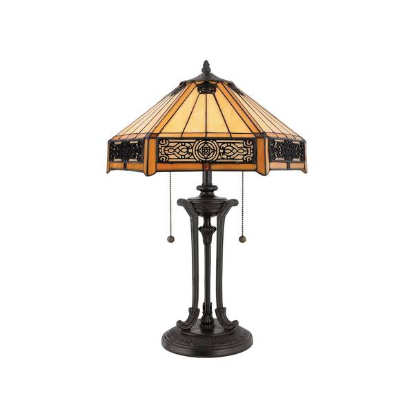  Quoizel Quoizel Indus Table Lamp In A Tiffany Style 