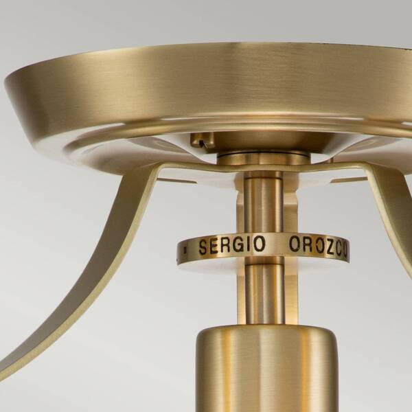  Quoizel Quoizel Penn Station Ceiling Light, Brushed Brass 