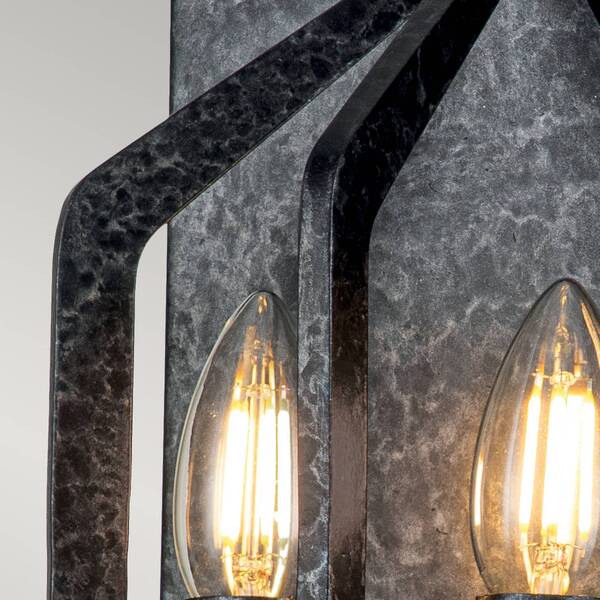  Quoizel Quoizel Vanguard Wall Light, Old Black, 2-bulb 