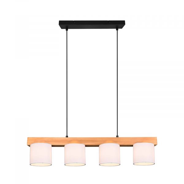  Reality Leuchten Reality Leuchten Cameron Pendant Light, Four-bulb, White 